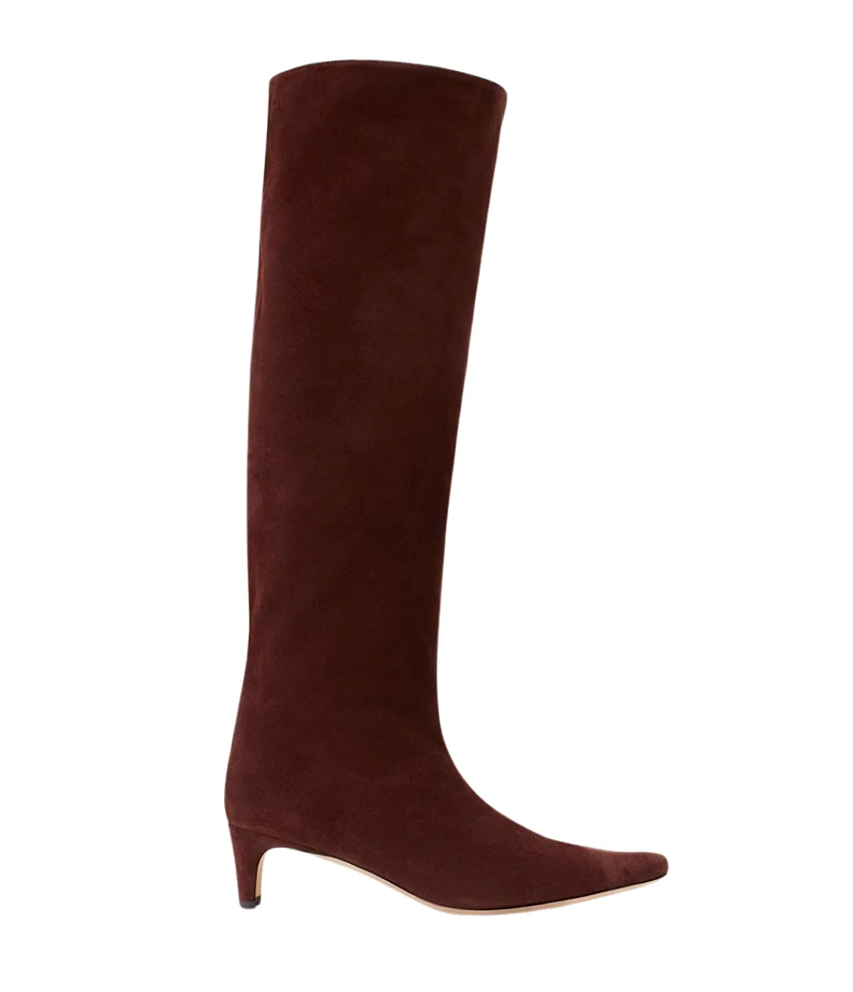 Staud Wally Suede Knee Boot in Mahogony Shop