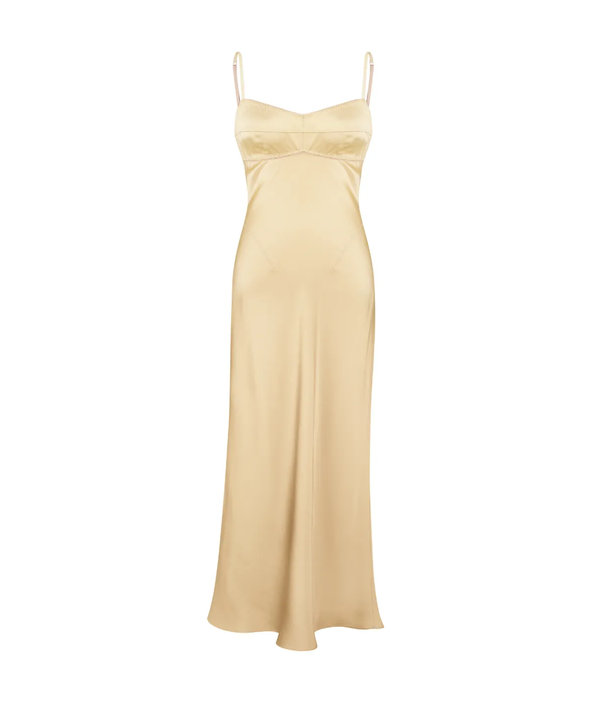 Anna October Waterlily Midi Dress in Golden Best