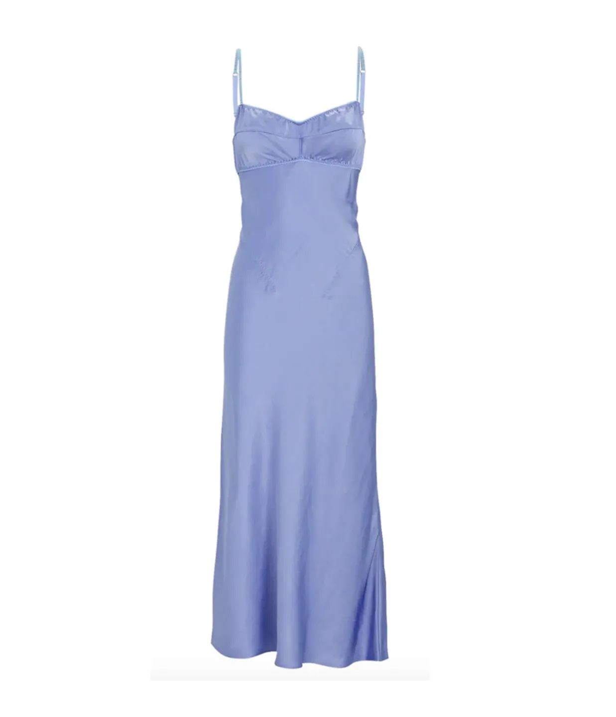 Anna October Waterlily Midi Dress in Sky Blue Fashion