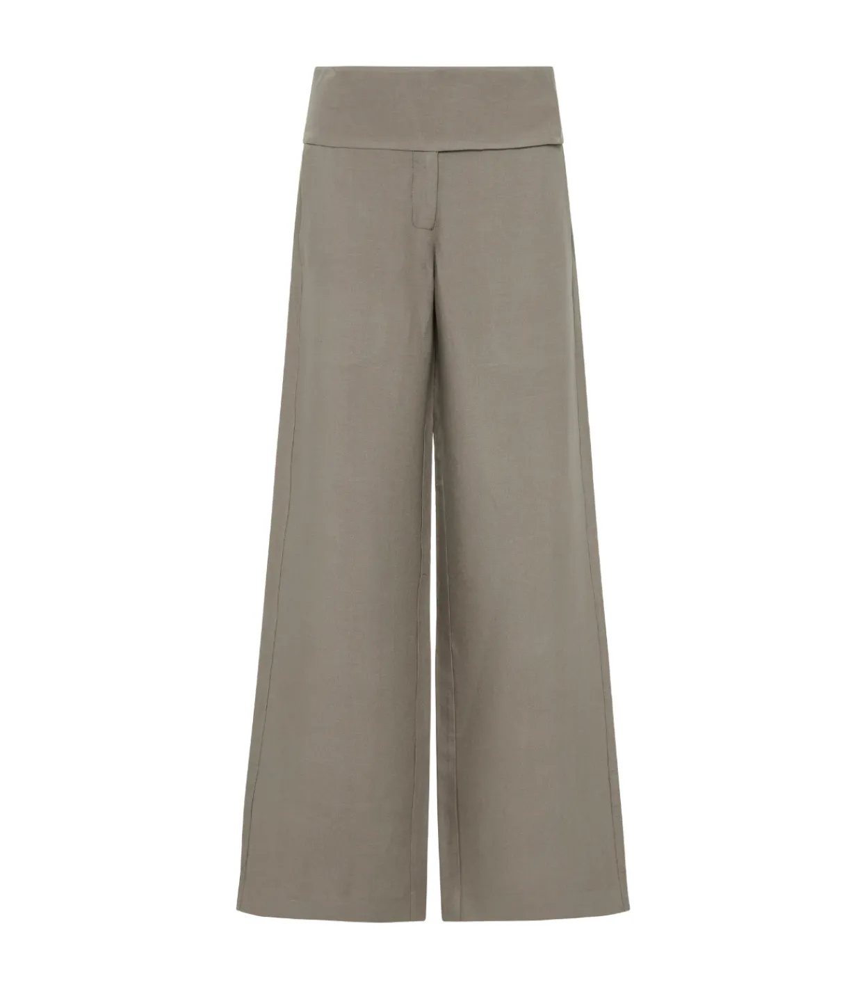 St Agni Wide Waistband Pants in Smokey Olive Outlet