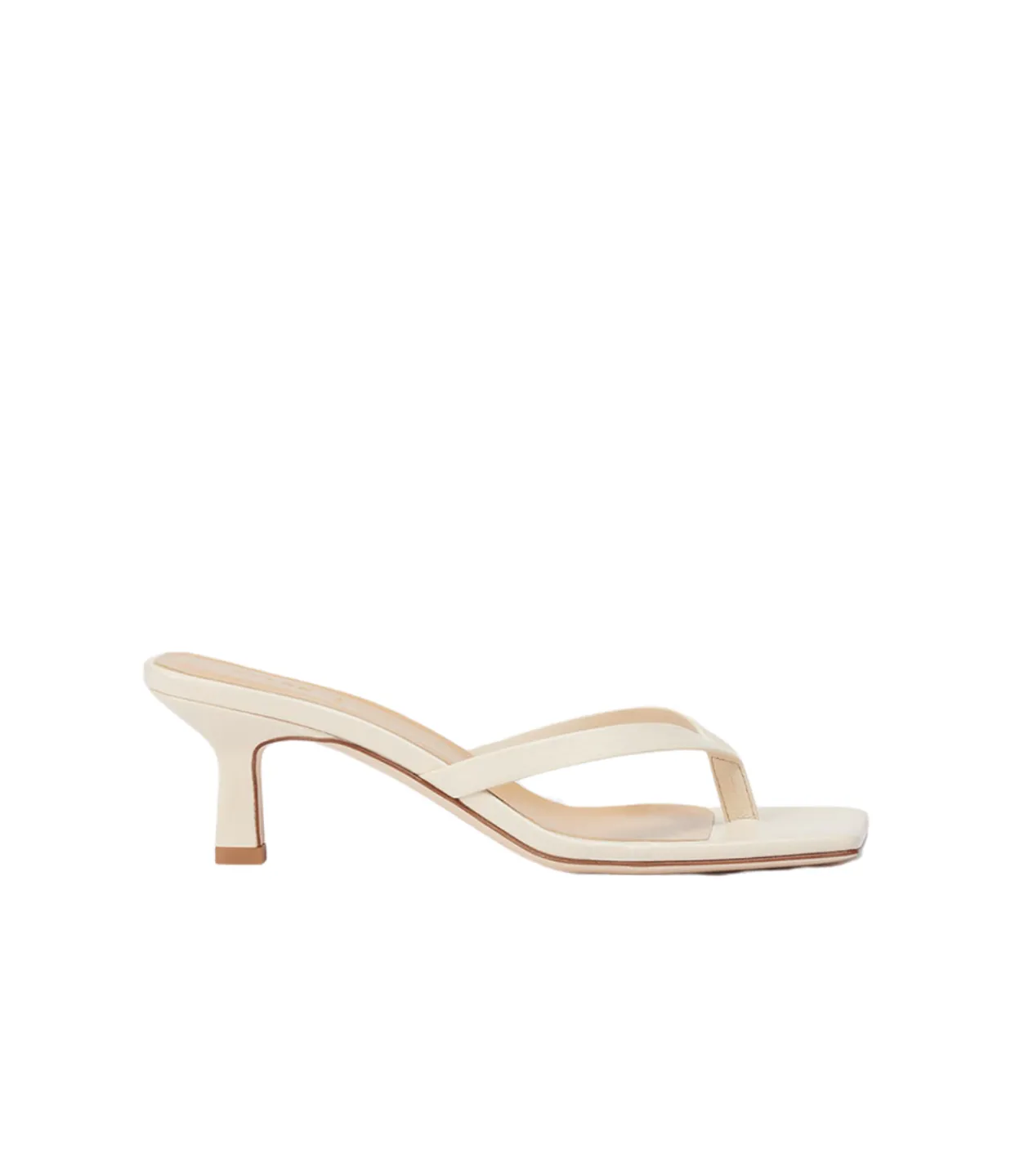 Aeyde Wilma Nappa Heel in Cream Shop