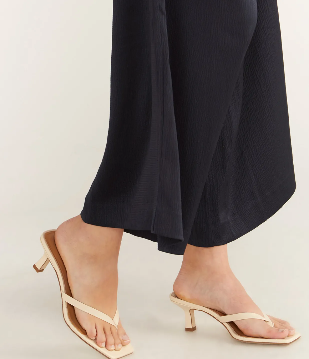 Aeyde Wilma Nappa Heel in Cream Shop