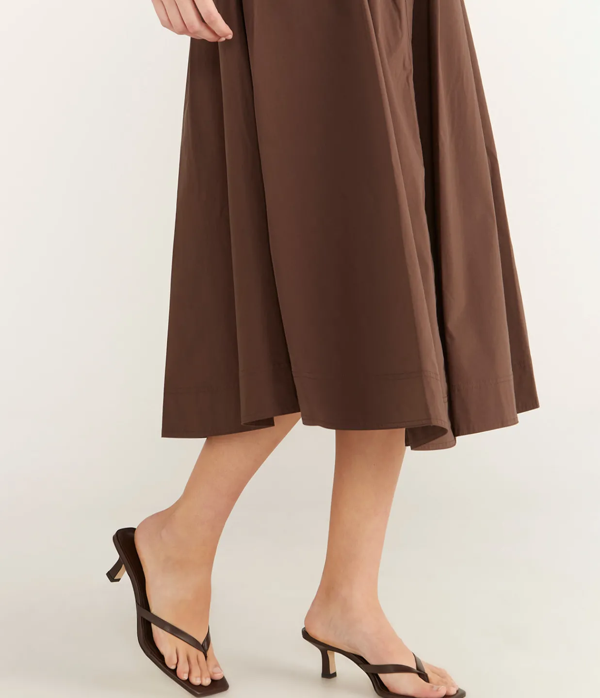 Aeyde Wilma Nappa Heel in Moka Shop