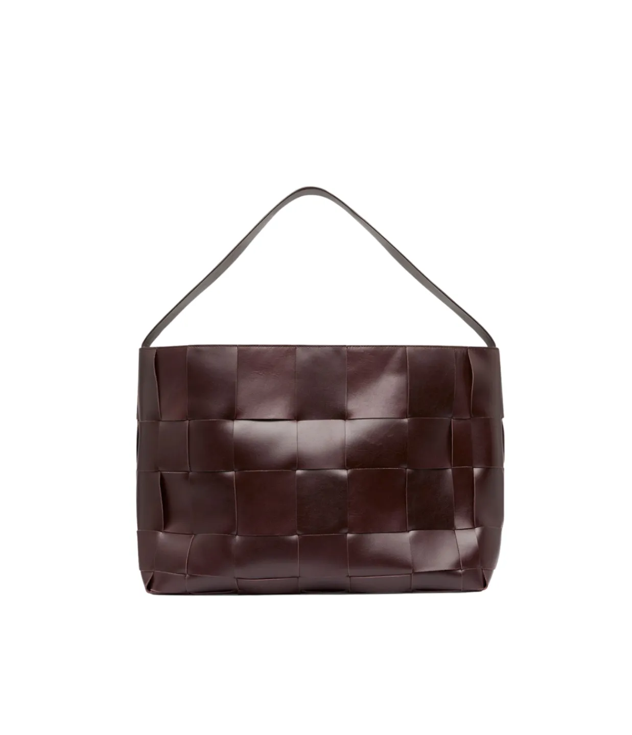 St Agni Woven Large Tote in Chocolate Online