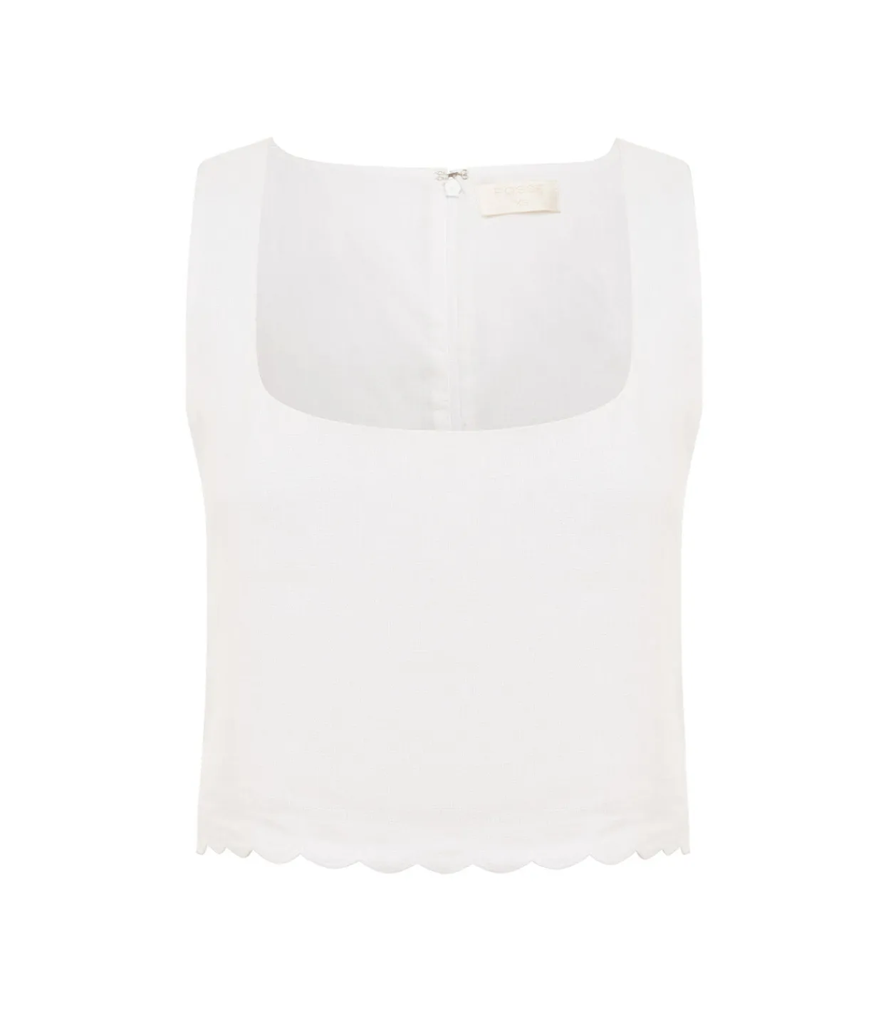Posse Zayla Linen Top in Ivory Online
